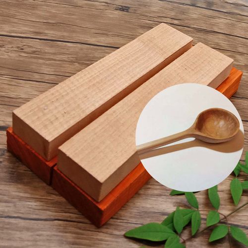 热销木材_木工diy料勺子木料榉木块挖勺木材手工材料简约木雕制作新手